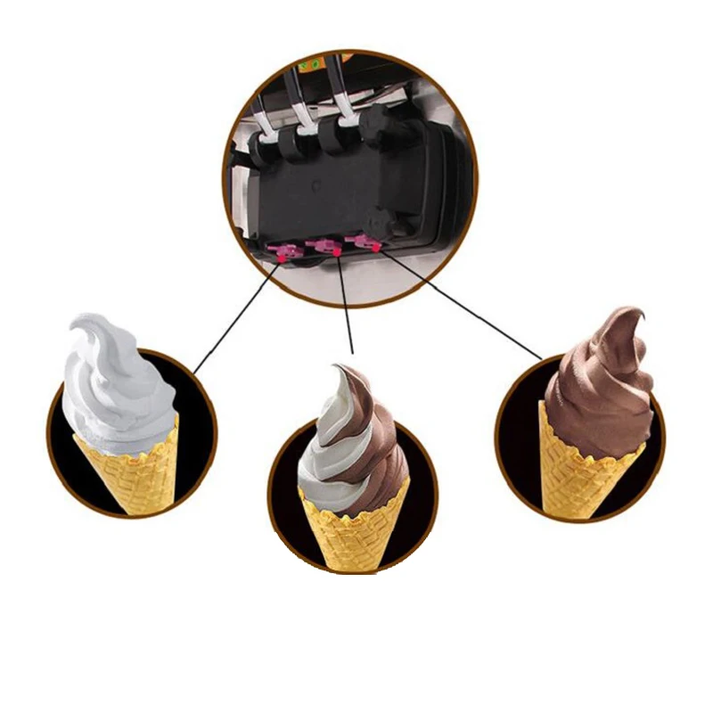 Лучшее качество горячая Распродажа 18л/ч машина для мороженого дизайн машина для мягкого мороженого