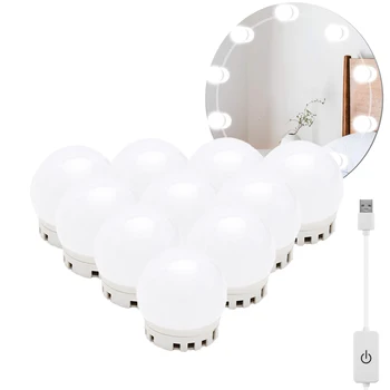 

Makeup Mirror LED 12V Light Bulb Hollywood Vanity Lights Stepless Dimmable Wall LED Makeup Light Kit Dressing Ceiling Table