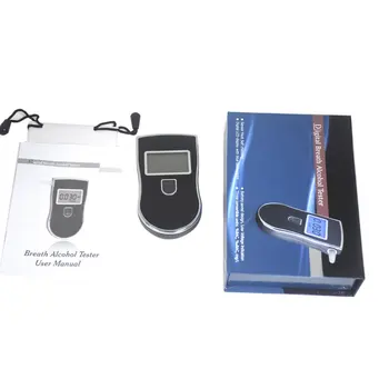 

At-818 Portable Mini Handheld Breath Alcohol Tester Check The Drunk Driving Type Blue Alcohol Detector