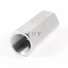 Серебряный тон 15/3" резьба Dia твердая латунь прямой односторонний обратный клапан