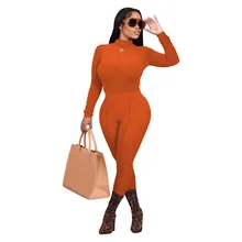 

Casaul Women Tracksuit Two Piece Set Shirt And Long Pants Sportsuit Matching Set Clothes For Women Outfit