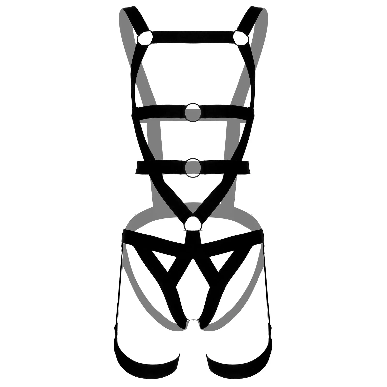 Mens Body Shoulder Chest Elastic Harness Belt Double Shoulder Straps