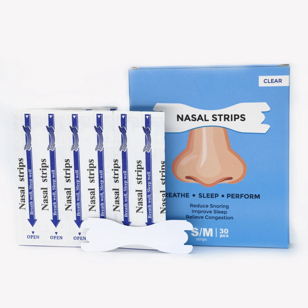 Snoring Stopper Nasal Strips To Not Snore Better Nose Breathe Sleeping Relax stop snoring nose clip nasal breathing dilator nasal strips nose strips stop snoring patch stop snoring snoring nose strips nasal patch sleeping patch anti snoring patch 30pcs/Box 66x19mm