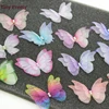 10pcs Handmade Three Layer Organza Butterfly w/ Rhinestone Three-Lay Butterfly Accessory for DIY Hair Jewelry Making ► Photo 1/6