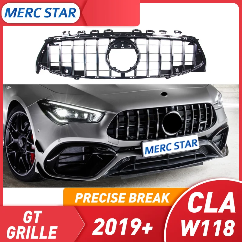 Rejilla delantera para CLA200 220d W118 GT 12,12, rejilla de diamante para cla200 220d W118