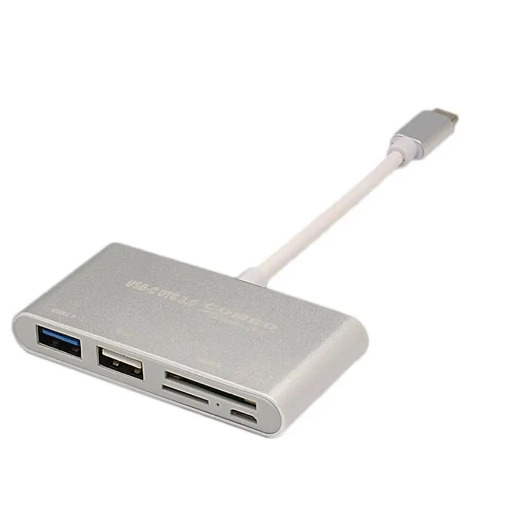 Компактный размер type-c OTG 3,0 концентратор кард-ридер USB 3,1 тип-c до USB3.0 концентратор TF кард-ридер адаптер конвертер