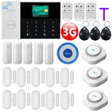 3G WIFI GPRS SIM SMS RFID Card APP Remote Control Wireless Top Home Security Alarm System With 9 Languages Voice Alarm System yobang security english russian spansih voice prompt sim home security wifi gsm alarm system app remote control