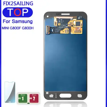 

Lcds S5 For Samsung Galaxy S5 Mini G800 G800F G800H Super AMOLED LCD Display Touch Screen Digitizer Assembly with Sticker