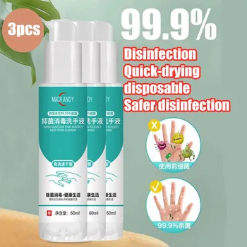 

60ml hand sanitizer 2/3PCS Disinfection Spray Household Cleaners Antiseptic Mini Hand Sanitizer long-Lasting Sterilization #0410