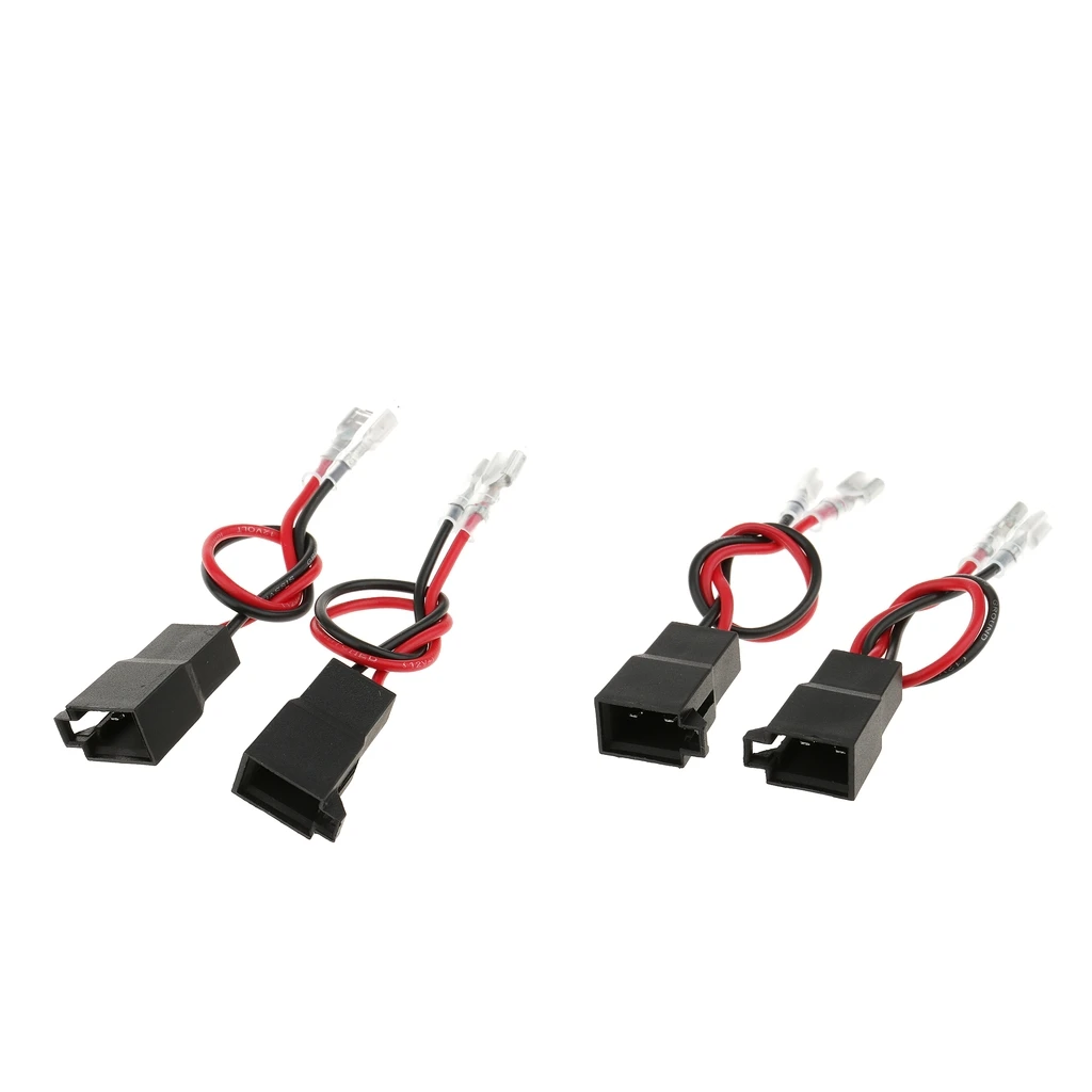 4x Speaker Adaptor Plug Leads Cable Connectors Pair PC2-805 for   