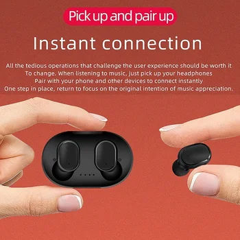 

A6STWS Bluetooth 5.0 earphones mini earplugs for Xiaomi iPhone Red mi Samsung mobile phone devices PKV8, i9s
