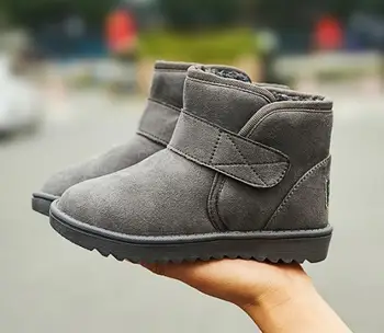 

Winter 2021 New Snow Boots Plus Velvet Children's Cotton Boots for Large Children Boys and Girls Short Boots