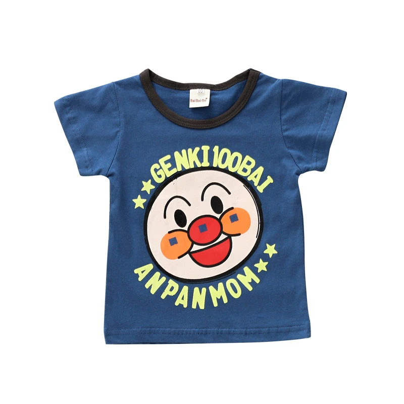 Anpanman 15 Летние Новые Детские's Anpanman футболки одежда для малышей хлопковые носки для мальчиков и девочек, хлеб футболка Superman дети Повседневное топы с короткими рукавами - Цвет: Anpanman 15
