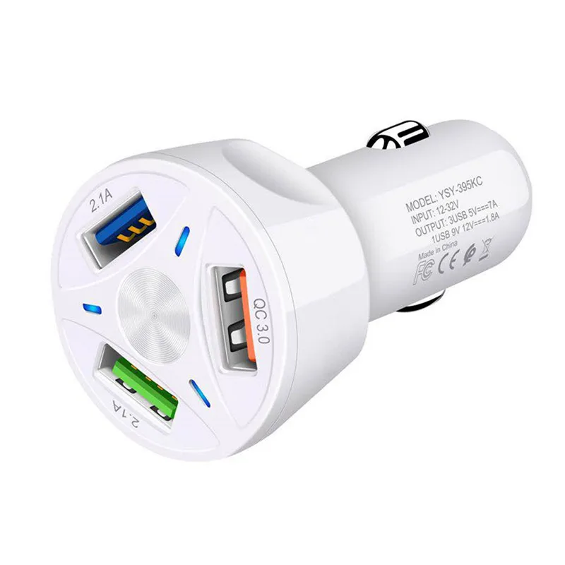 

Quick Charge 3.0 2.0 USB Car Charger For Samsung Xiaomi 9 Redmi Note 7 Huawei P30 Pro Fast Car Charging Phone Charger