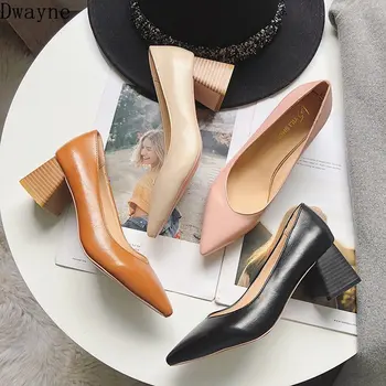 

Spring and autumn new large size shallow mouth high heel single shoes pointed patent leather high heels fashion wild sexy comfor