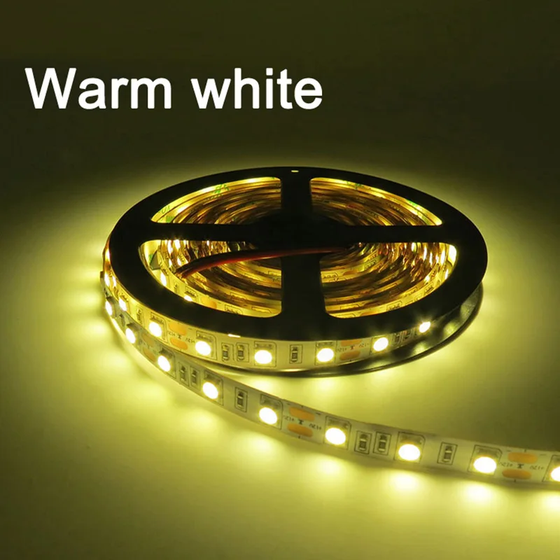 Warm white DC12V гибкий водонепроницаемый светодиодный пиксельные полосы света SMD 5050 светодиодный наружное садовое освещение - Испускаемый цвет: Warm white