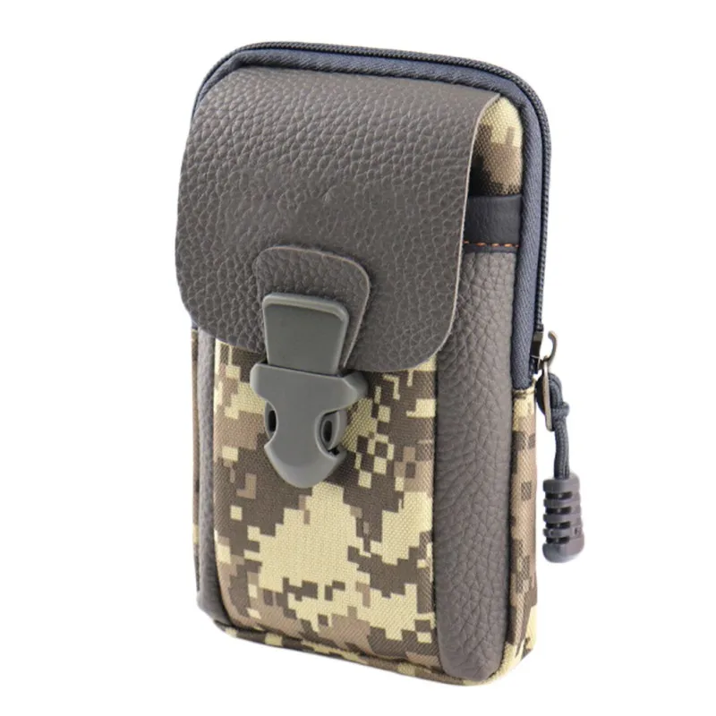 Мужская тактическая сумка Военная EDC сумка с регулируемым ремнем влагостойкие, уличные, для путешествия кемпинга охоты чехол для телефона Карманный чехол - Цвет: ACU