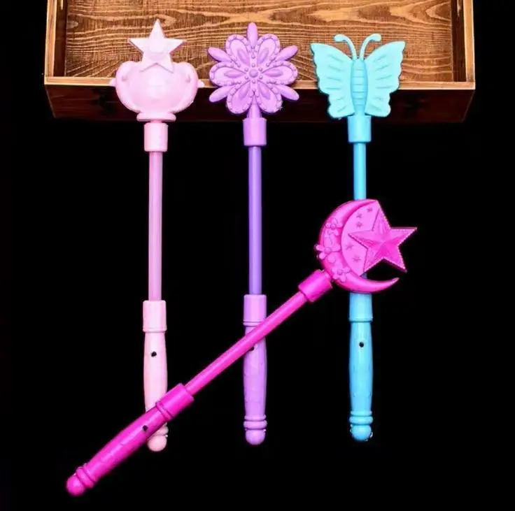 

Flashing Light Up Sticks Magic Led Wands Dj Fairytale Princess Costume Fancy Dress Glow Star Crown Gift Wholesale