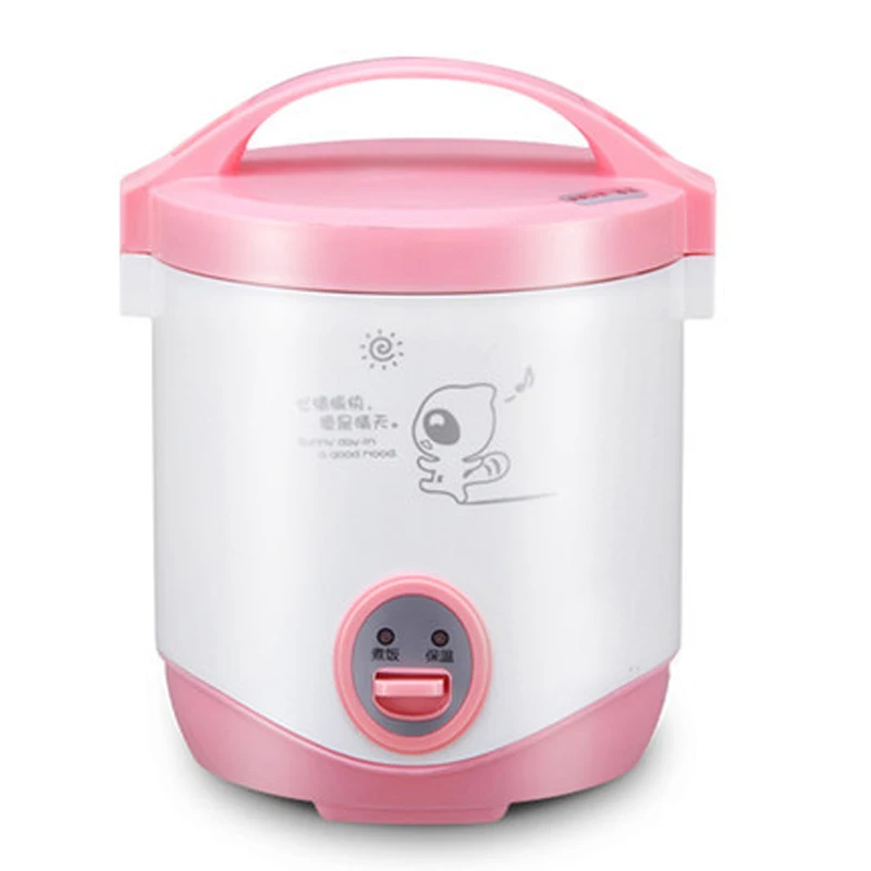 

200w power 1L capacity 220V input mini rice cooker lunch box suited for 1-2 people can stew soup , heat lunch box