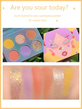 

VNK 6 Color Eyeshadow Palettes Glitter Shimmer Matte Pigment Long-lasting and Waterproof Easy to Color Eye Makeup Cosmetics