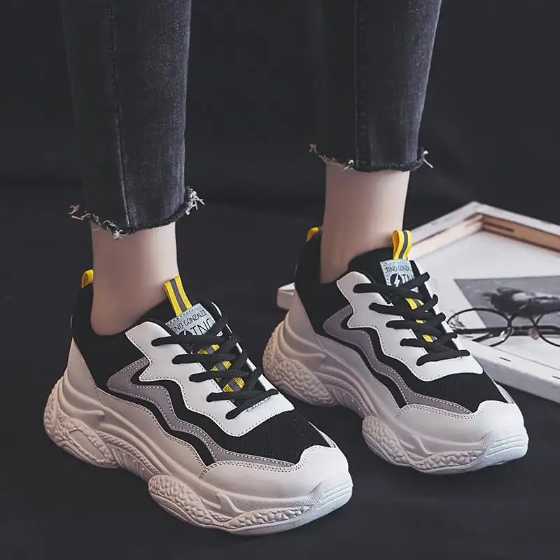 

2020 All Season Fashion Sneakers For Women Unisex Casual Sport Shoe Female Shine Footwear Sneaker