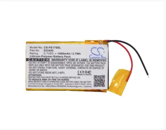 Cameron Sino 1000mAh battery for FIIO E17 E7 523455 Amplifier Battery | Электроника