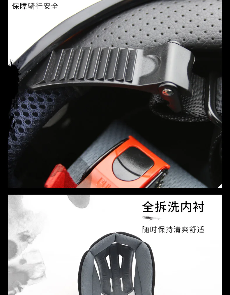 New ECE Certification YOHE Full Face Motorcycle Helmet Cross-country Moto Running helmets with PC Lens visor made of ABS