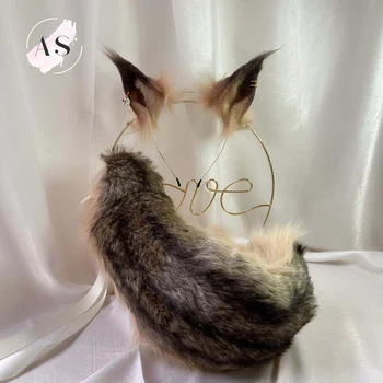 

New Animal Squirrel Ear Hairpin Handmade Original Beast Ear KC Beast Tail Wolf Ear Cat Ear Fox Ear Hairband Custom Cosplay