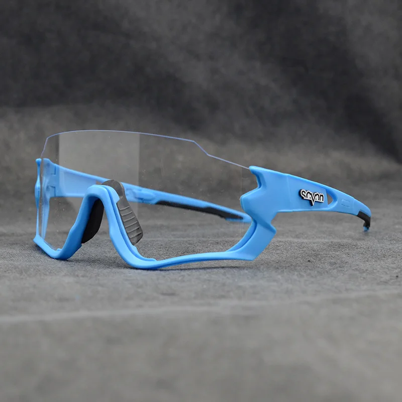 Men Women Photochromic Cycling Glasses UV400 Road Bike Discoloration Goggles Running Riding Fishing Sunglasses Bicycle Eyewear