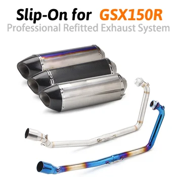 

Motorcycle Exhaust Muffler Silencer Tip Front Header Link Connect Pipe Tube for Suzuki GSX-R150 GSX R150 GSX150R