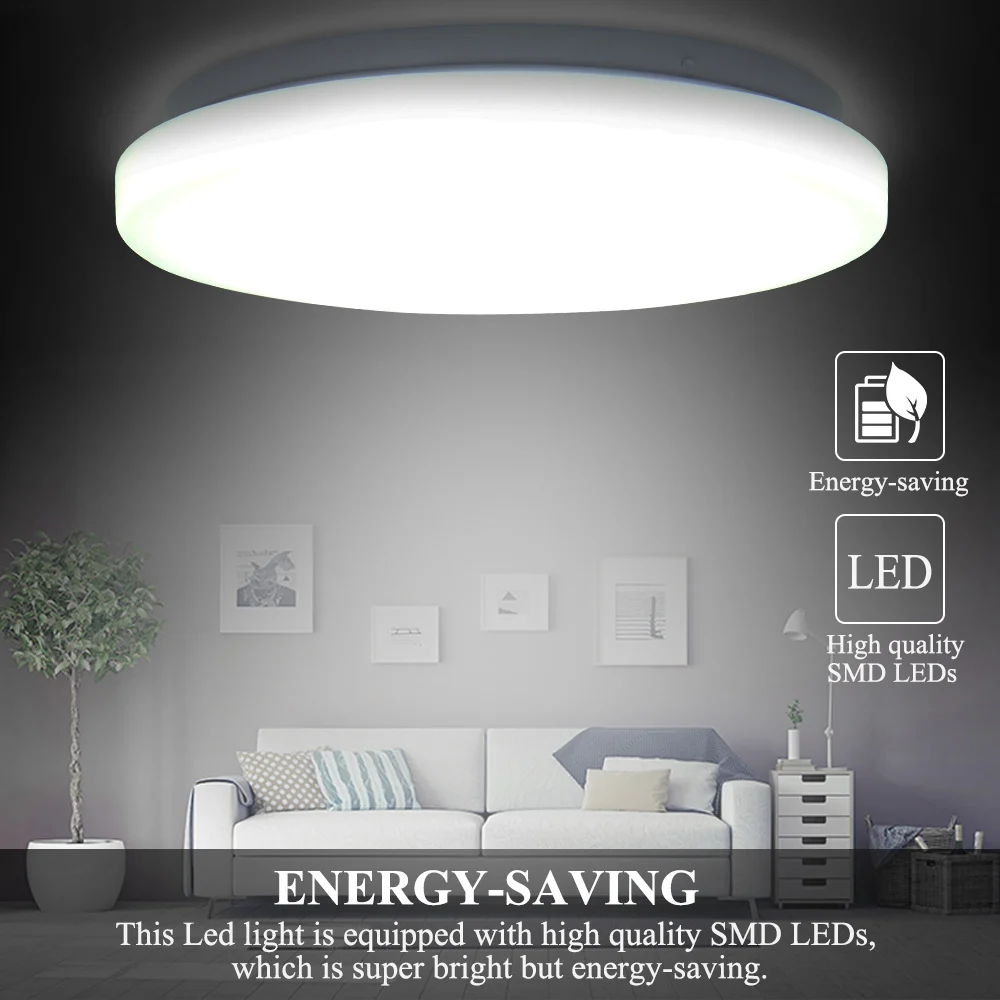 LED Ceiling Light With Motion Sensor 12W 220V Round / Round Bottom LED Ceiling Light For Entrance Balcony Corridor