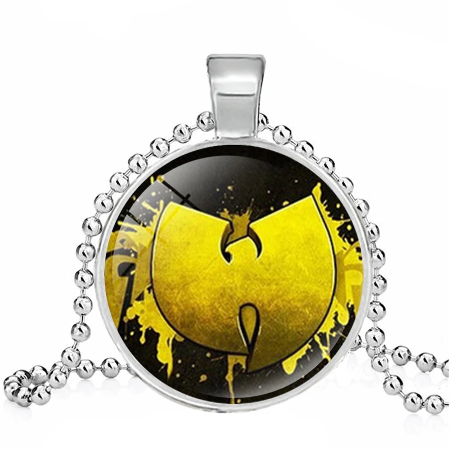 Горячая Wu-Tang клановая цепочка ожерелье хип-хоп логотип музыкальной группы s