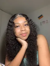 Peluca brasileña de ondas profundas prearrancada, peluca con malla frontal y pelo de bebé, 13x4, para mujeres negras