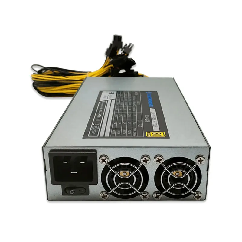 3000W Mining Pc Power Supply 8Gpu Card 95% Ad Alta Efficienza 180-260V Atx Mining Bitcoin Power Supply Per Btc Machine Bitcoin