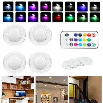 

LED touch remote control smart lamp night light energy-saving lamp battery-powered wall lamp home camping cabinet staircase lamp
