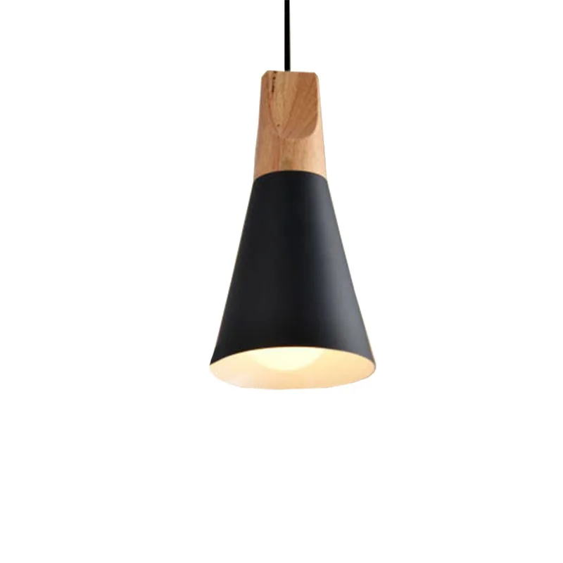 

E27 Modern Wooden Pendant Ceiling Hanging Lamp Shape Chandelier Kitchen Fixture