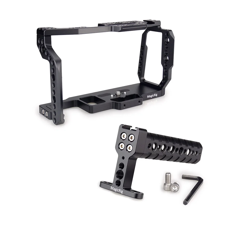 Gabbia Per Videocamera Magicrig Con Impugnatura Superiore Per Blackmagic Pocket Cinema Camera Bmpcc 4K E 6K Per Montare La Luce Flash Del Monitor Del 