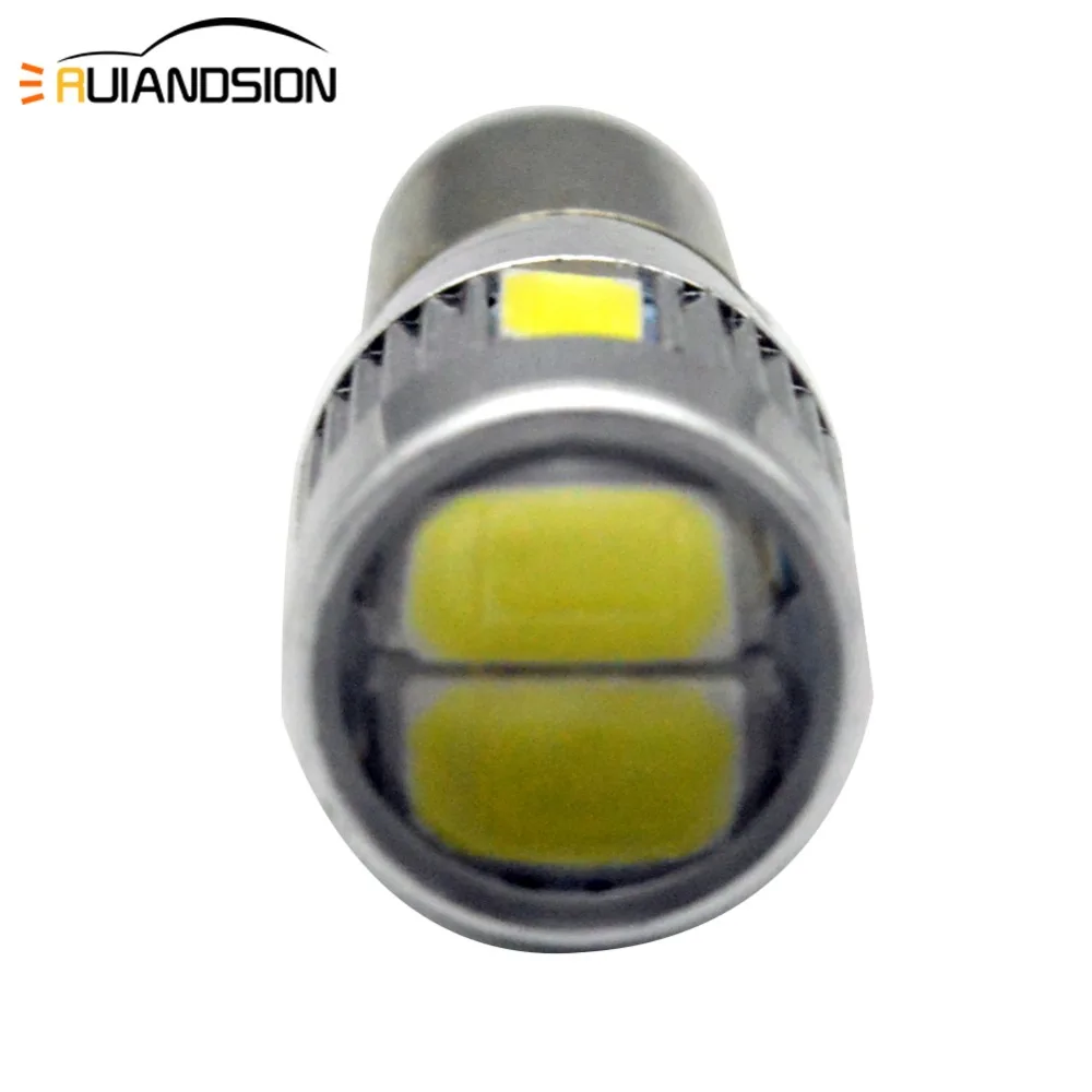 2xwhite BA9S T4W BAX9S 64132 H6W BAY9S H21W ошибок 6-5630SMD светодиодный лампы для парковки сигнальный фонарь 150lm DC12-14V