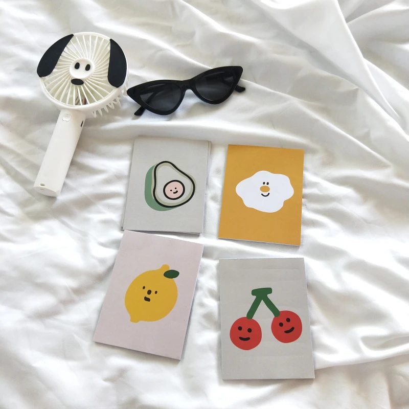 

50 Sheets Ins Creative Fruit Memo pads Avocado Student Portable Message Paper Notebook diary Office Supplies Kawaii Stationery