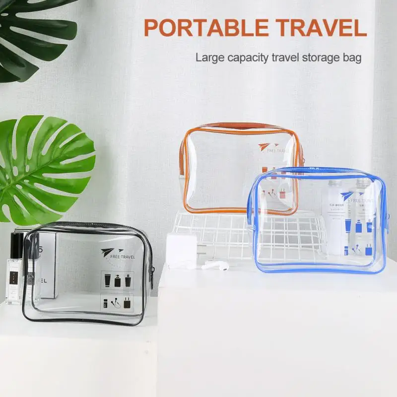 

Makeup Bag Portable PVC Tote Bag Travel Outdoors Waterproof Environment-Friendly Bag Storage Bag Cosmetic Storage Tool