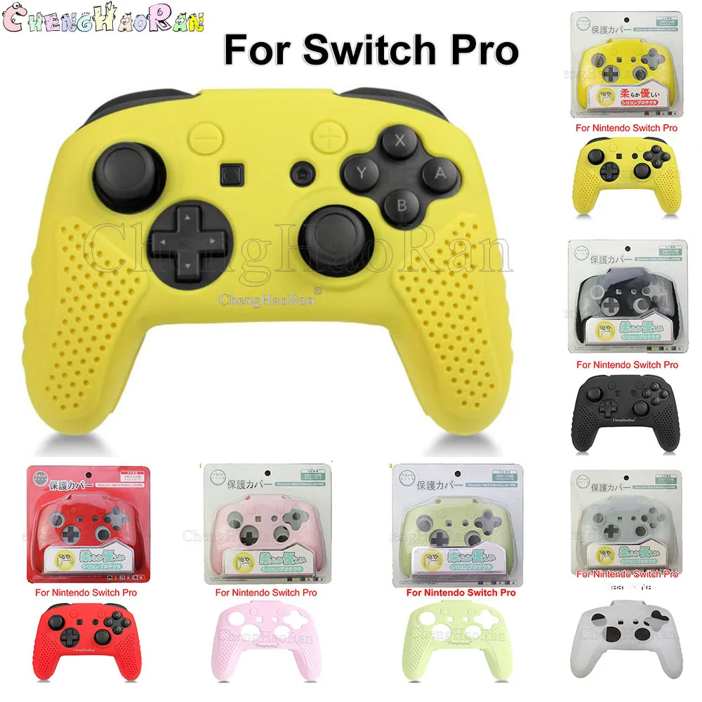 

1pc Silicone Cover For Nintendo Switch Pro Controller Gamepad Rubber Skin Grip Case Protective For NS Joystick Thumb Grips Caps