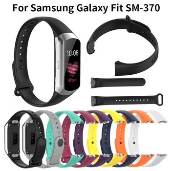 

Sport Silicone Wrist Strap For Samsung Galaxy Fit SM-R370 Smart Bracelet Strap Watchband for Galaxy Fit SM R370 Accessories