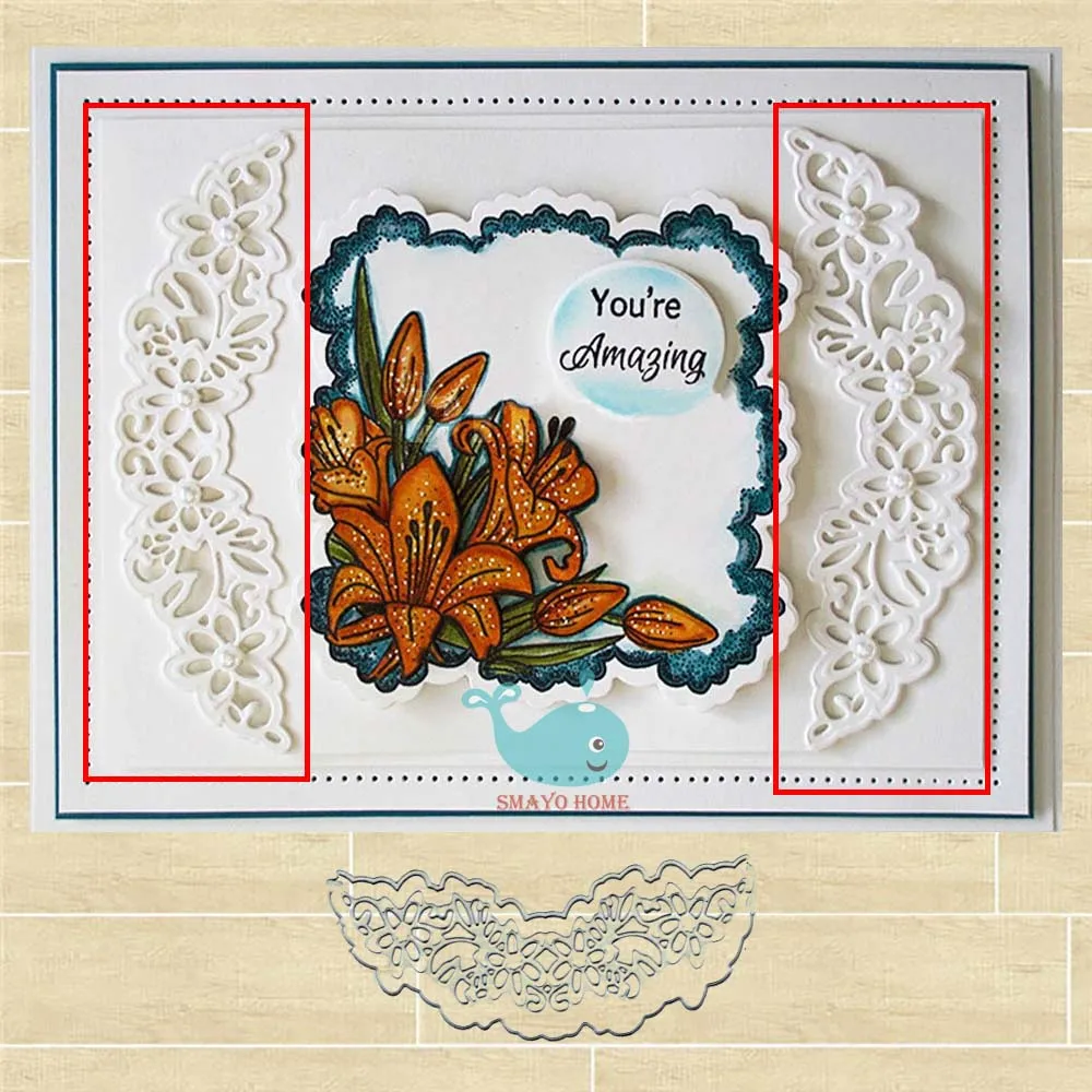 

Smayo home lace frame Metal Cutting Dies for Scrapbooking Album Paper DIY Card Decoration Embossing New Dies Cut 2019