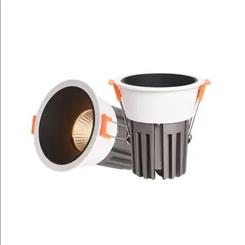 

Dimmable LED Downlight 7W 10W 12W AC85-265V COB LED DownLights Dimmable COB Spot Recessed Down light Light Bulb white body
