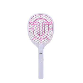 

1pc USB Rechargeable Electronic Mosquito Swatter Removable Mute Mosquito Pest Remover for Home (Pink)