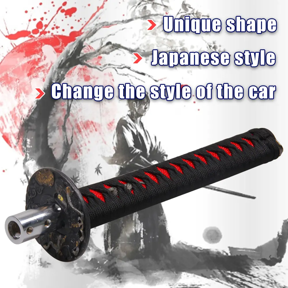 Автомобильные аксессуары Ninja KATANA, ручка переключения передач для автомобиля, запасная часть, скоростной хромированный самурайский меч, ручка для большинства транспортных средств SK071