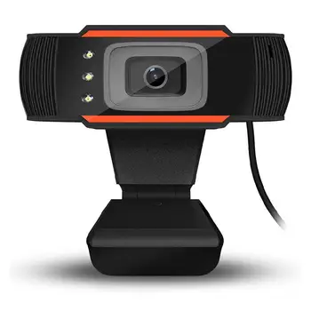 

3LEDs Web Camera 480P HD Webcam USB Camera with Microphone for Computer PC Laptop