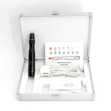 Newest 7 Colors LED Photon electric rechargeable photon LED dermapen Electric digital Derma Micro needling collagen pen