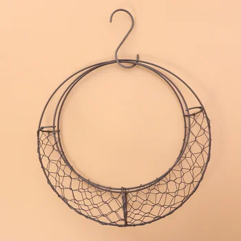 

Moon Shape Iron Wire Wreath Metal Frame Succulent Pot S Shape Hanging Basket Plant Flower Holder Wedding Home Cafe Decor
