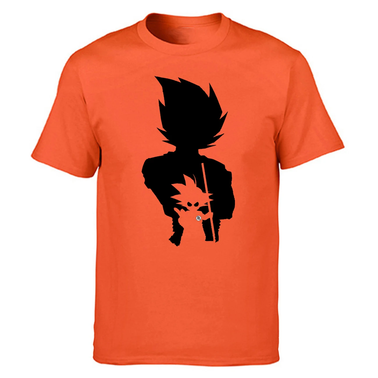 Dragon Ball Z AnimeT, Мужская футболка, Vegeta Gohan, японская футболка, Супер Saiyan, рубашки, новые летние топы, Dragon Ball, Harajuku, футболка - Цвет: Orange 1